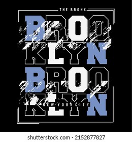 brooklyn typography tee shirt design graphic print