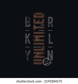 Brooklyn  typography, t-shirt graphics, vectors
