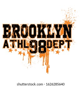 Brooklyn typography vector for print t shirt,art,style