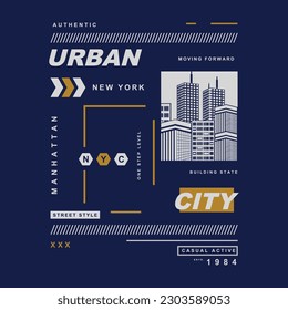 brooklyn urban city graphic fashion, typography vector, for t shirt print, casual style 