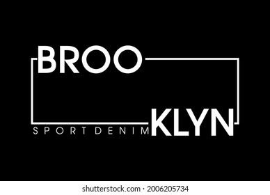 brooklyn urban city t shirt design graphic vector 
