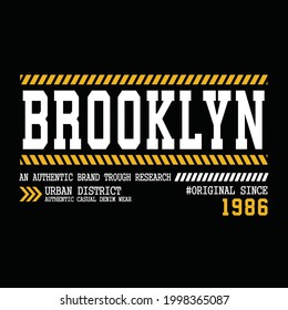 brooklyn urban clothing streetwear typography design	