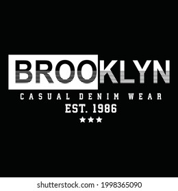 brooklyn urban clothing streetwear typography design	