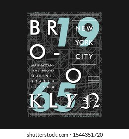 brooklyn urban graphic vector design t shirt