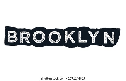 Gráfico vectorial de Brooklyn. Se puede usar en un afiche, papel pintado, volantes y más