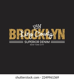 brooklyn vector typography and design illustration	