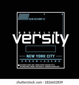 brooklyn versity new york city text design