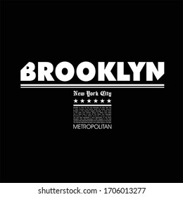 brooklyn vintage fashion t-shirt design