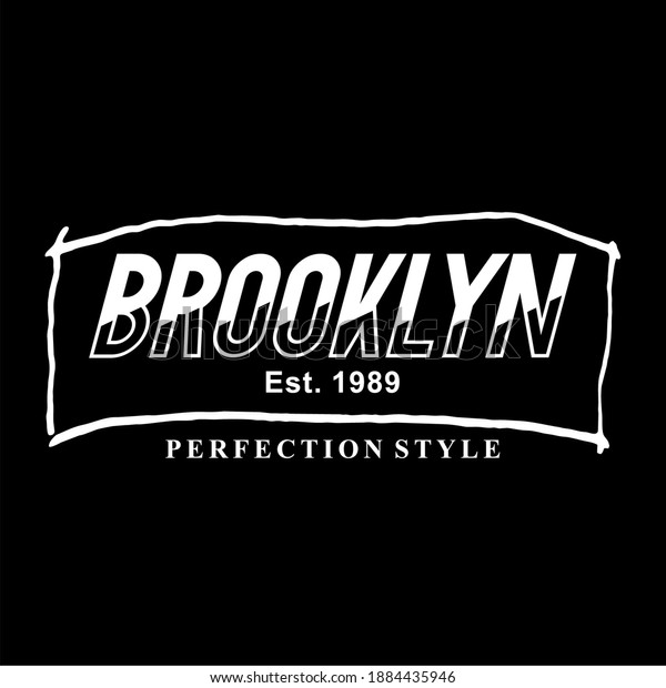 Brooklyn Word Design Vector Design Illustration Stock Vector (Royalty ...