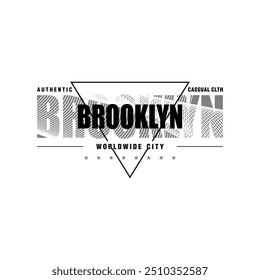 brooklyn worldwide simple vintage vector