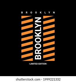 Brooklyn writing design, suitable for screen printing t-shirts, clothes, jackets and others