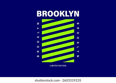 Brooklyn writing design, suitable for screen printing t-shirts, clothes, jackets