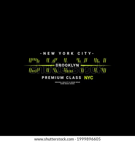 Brooklyn writing design, suitable for screen printing t-shirts, clothes, jackets and others