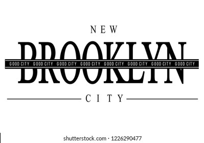 brooklyn,new city,for t-shirt,slogan