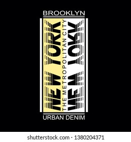 brooklyn,new york tee element vintage graphic t shirt print vector illustration design
