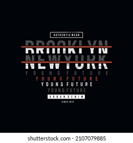 brooklyn,NYC typography t-shirt design vector
