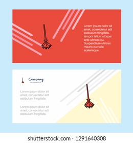 Broom  abstract corporate business banner template, horizontal advertising business banner.