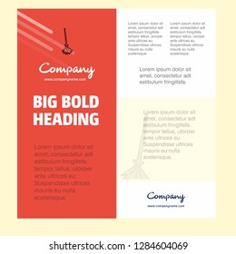 Broom  Business Company Poster Template. with place for text and images. vector background