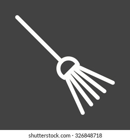 Broom, cartoon, halloween icon vector image.Can also be used for halloween, celebration, observances and holidays. Suitable for mobile apps, web apps and print media.