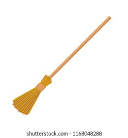 broom cartoon vector. symbol. logo.