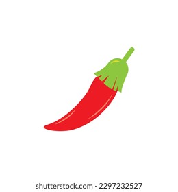 Broom Chili Logo Design Vector