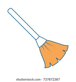 broom cleaner isolated icon