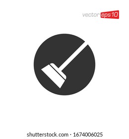 Broom Cleaning Icon Design Vector