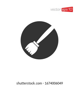 Vector de diseño de icono de limpieza de salas