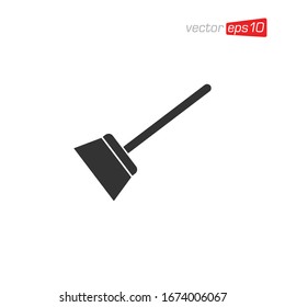 Broom Cleaning Icon Design Vector