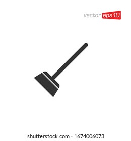 Vector de diseño de icono de limpieza de salas