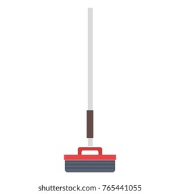 broom cleaning isolated icon