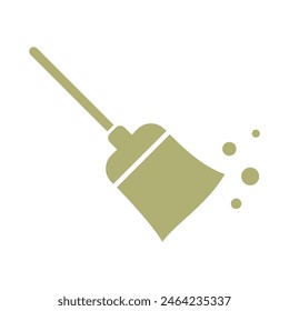 Broom Cleaning Service Icon Vector Template EPS 10