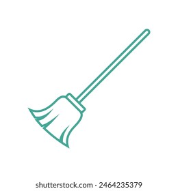 Broom Cleaning Service Icon Vector Template EPS 10