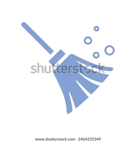 Broom Cleaning Service Icon Vector Template EPS 10