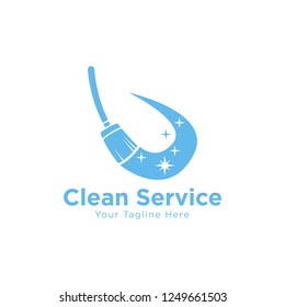 Broom Cleaning Service Logo. home clean logo. House cleaning service logo. Cleaning Service Logo.