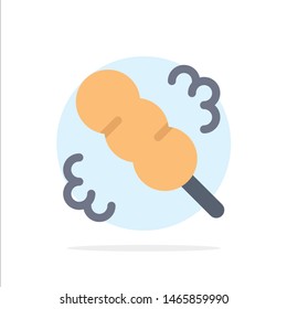 Broom, Duster, Wash Abstract Circle Background Flat color Icon. Vector Icon Template background