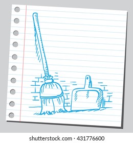 Broom and dustpan