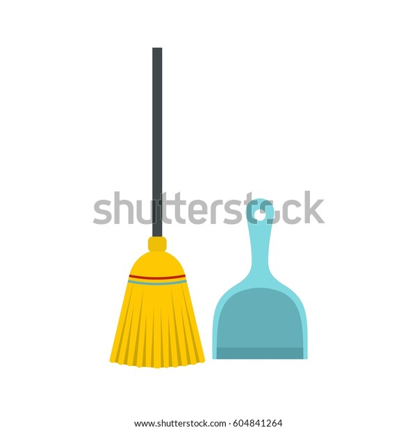 broom and shovel