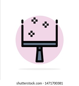 Broom, Dustpan, Sweep Abstract Circle Background Flat color Icon