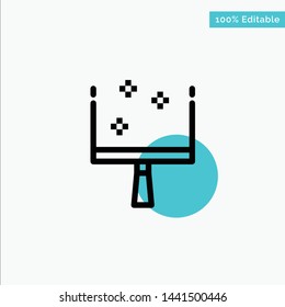 Broom, Dustpan, Sweep turquoise highlight circle point Vector icon