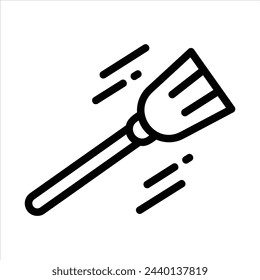 broom in flat design style