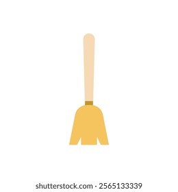 Broom flat icon vector design illustration, house work equipment design illustration. 