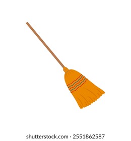 Broom Flat Icon, Vector illustration