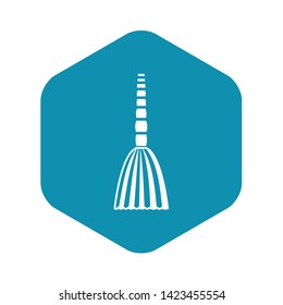 Broom floor icon in simple style on a white background vector illustration