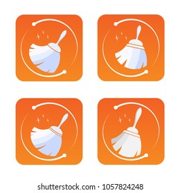 broom graaphic design template