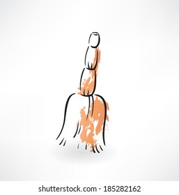 broom grunge icon