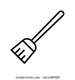 broom - home appliances icon vector design template