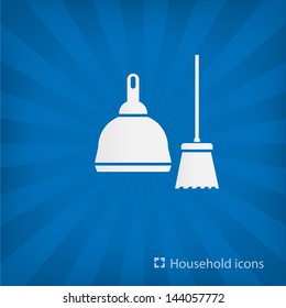 Broom Icon Stock Vector (Royalty Free) 144057772 | Shutterstock