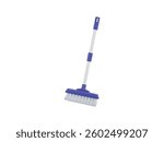 Broom icon 3d render concept of cleaning tools icon vector illustration