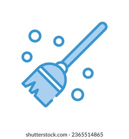 Broom Icon autumn vector stock illustration.